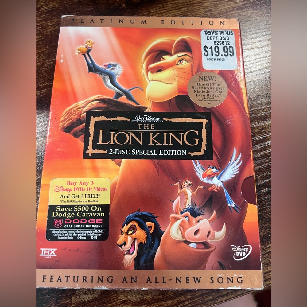 Walt Disney The Lion King 2-Disc Special Edition DVD - Orange/Red Cover